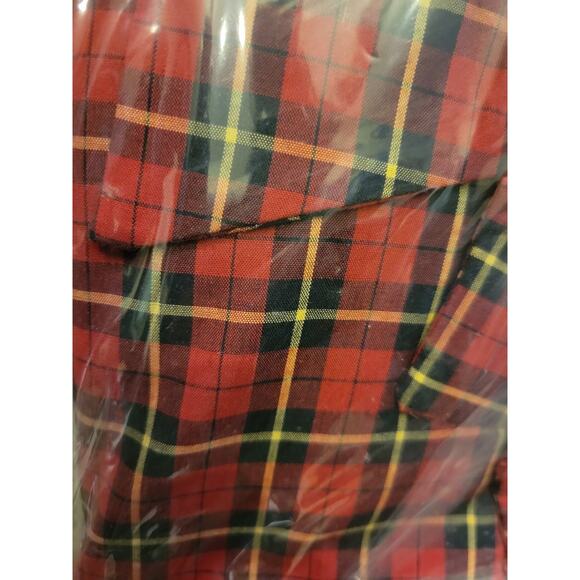 NWT State O Maine Red Plaid Flannel Sleepwear Pajama Set Men's Size Medium - Picture 7 of 9